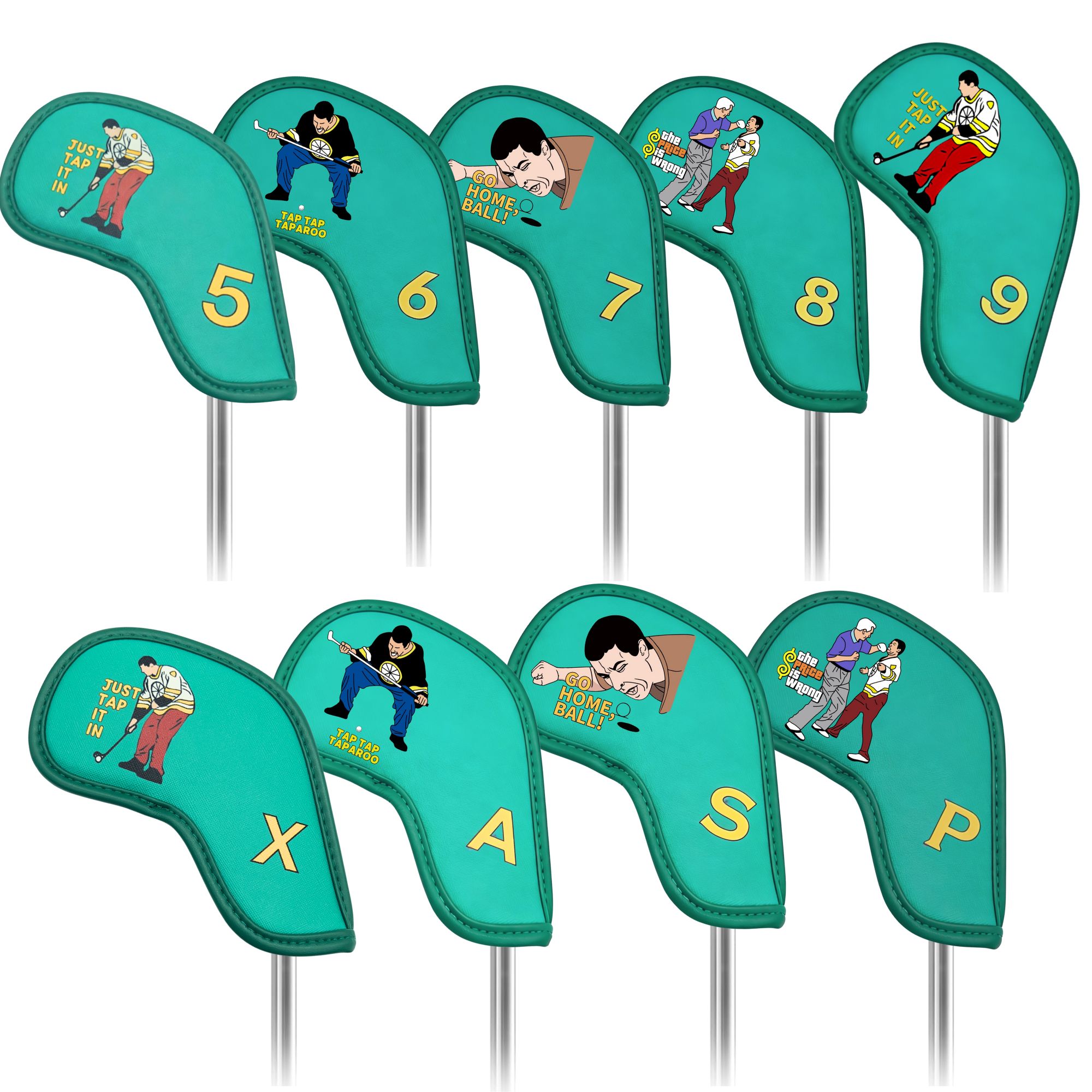 Golf Equipment Suppliers - 9 قطع من أغطية رؤوس مضارب